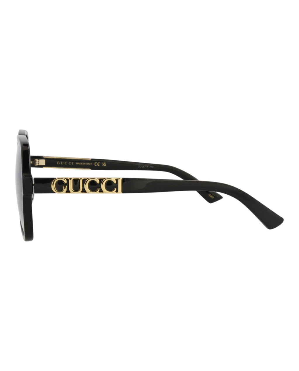 Gucci Womens Square/Rectangle Black Black Grey Fashion Designer Eyewear