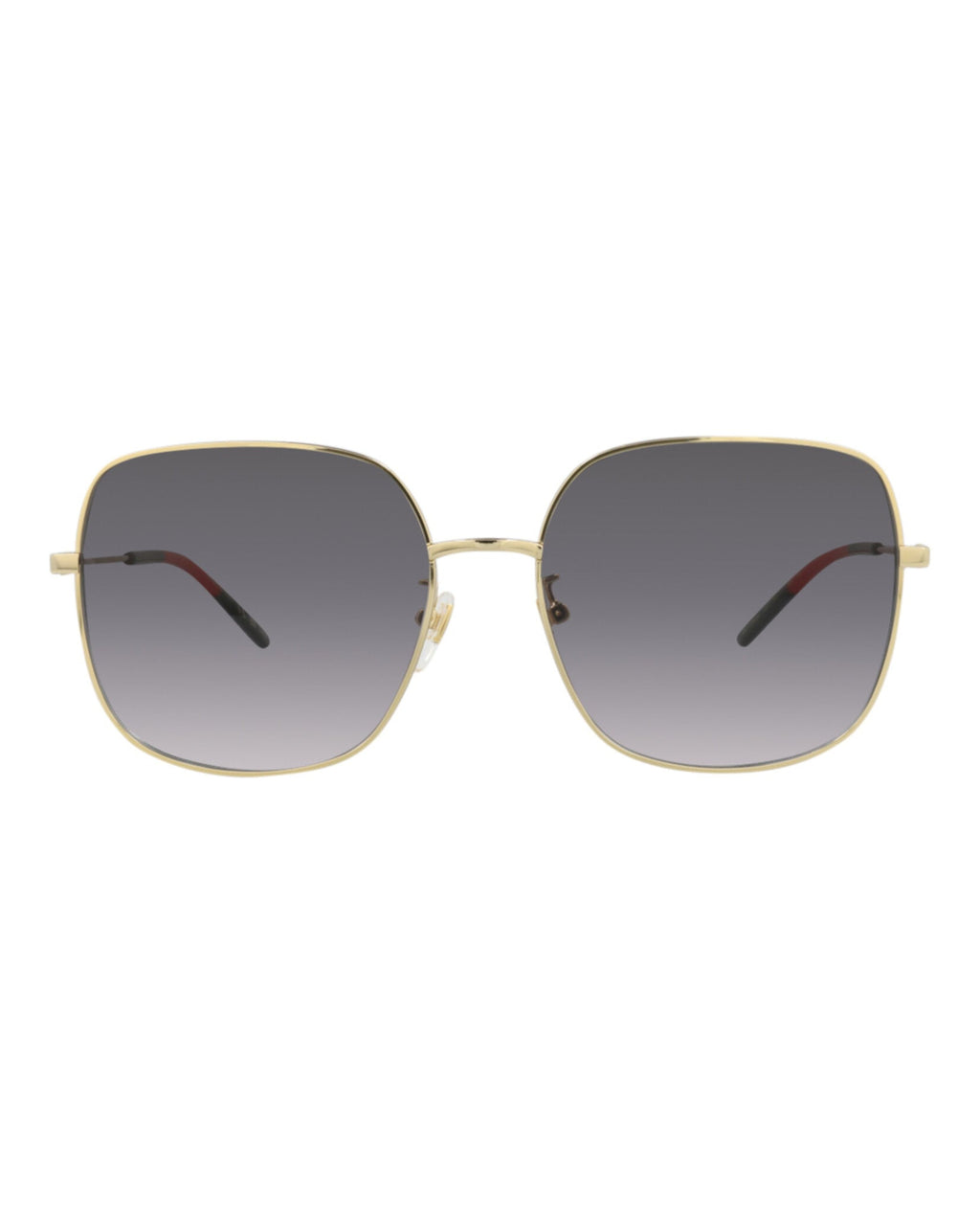 Gucci Womens Square/Rectangle Gold Gold Grey Fashion Designer Eyewear