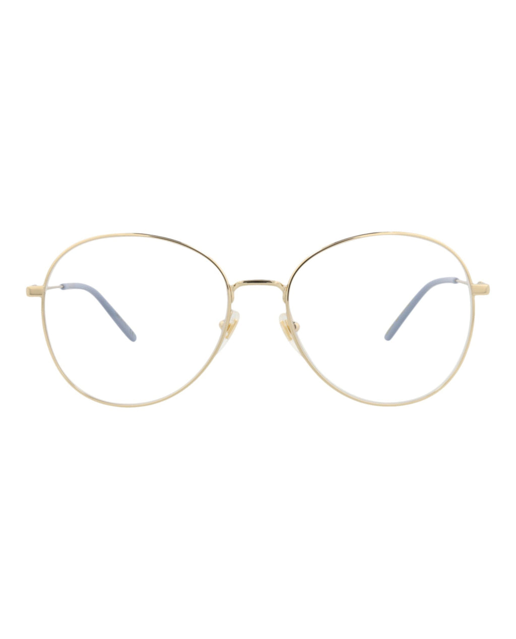 Gucci Womens Round/Oval Gold Gold Transparent Fashion Designer Eyewear