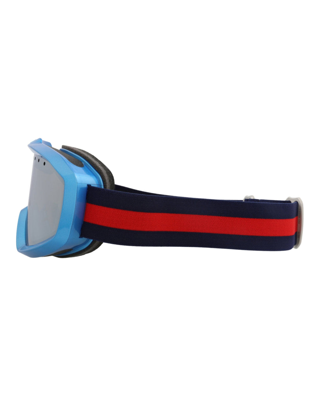 Gucci Unisex Shield/Wrap Blue Blue Silver Fashion Designer Eyewear