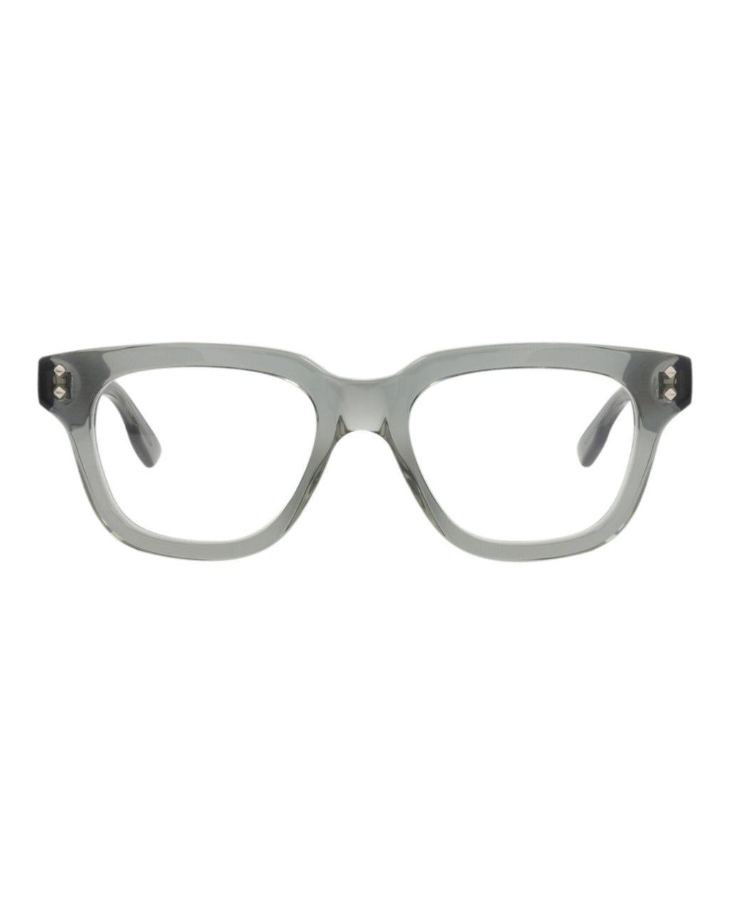 Gucci Mens Square/Rectangle Grey Grey Transparent Fashion Designer Eyewear
