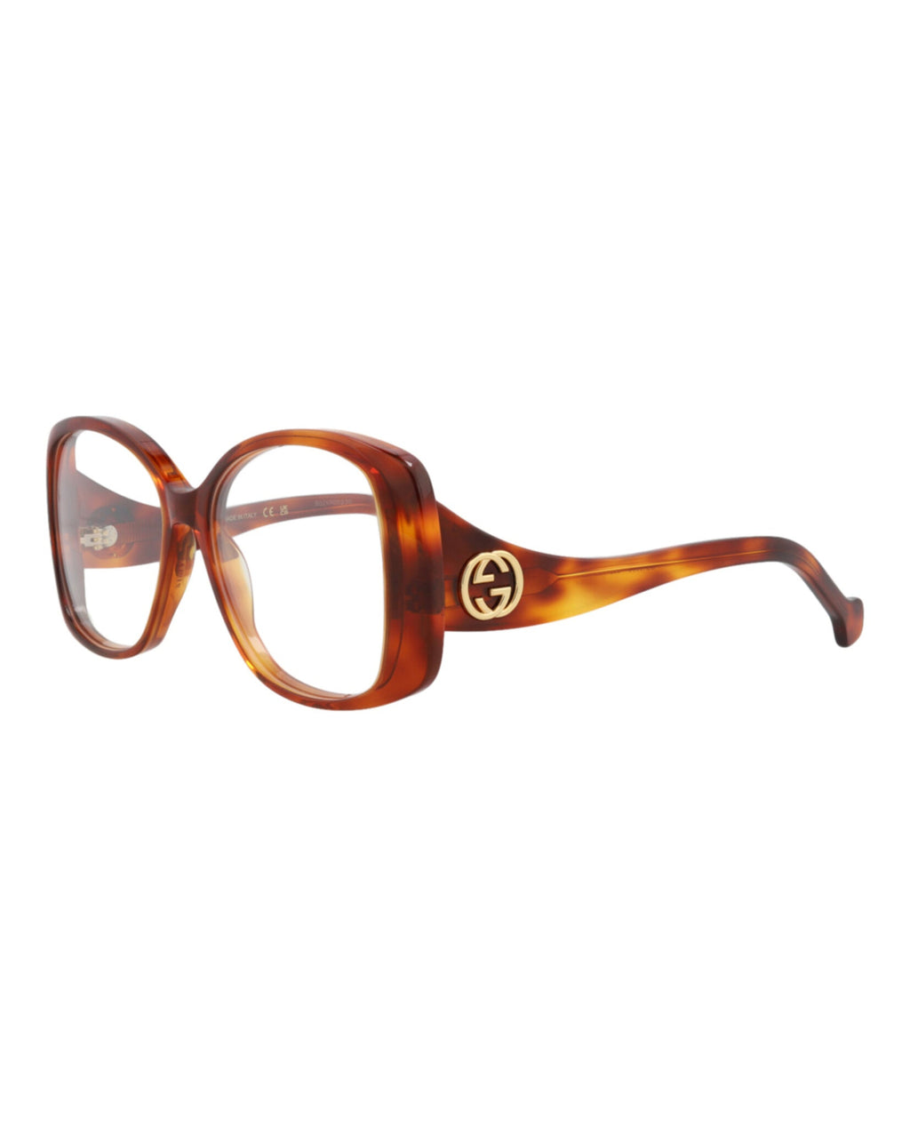 Gucci Womens Round/Oval Havana Havana Transparent Fashion Designer Eyewear