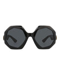 Gucci Womens Round/Oval Black Black Grey Fashion Designer Eyewear