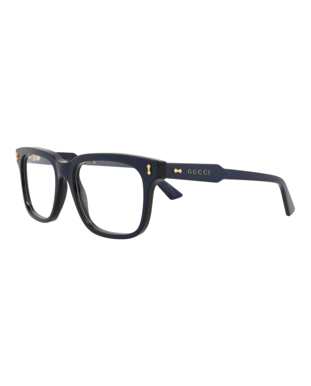 Gucci Mens Square/Rectangle Blue Blue Transparent Fashion Designer Eyewear