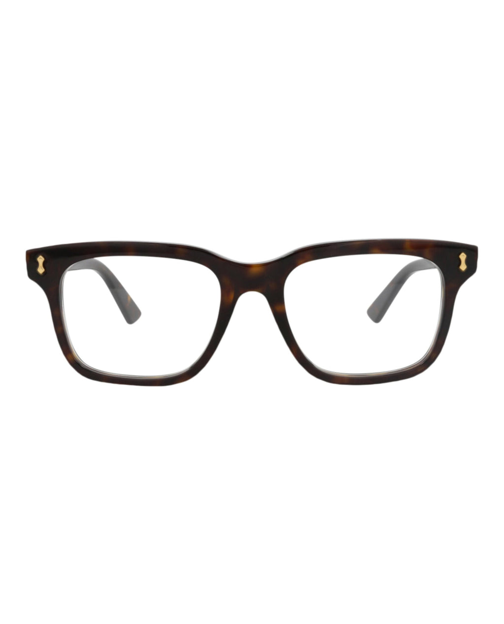 Gucci Mens Square/Rectangle Havana Havana Transparent Fashion Designer Eyewear