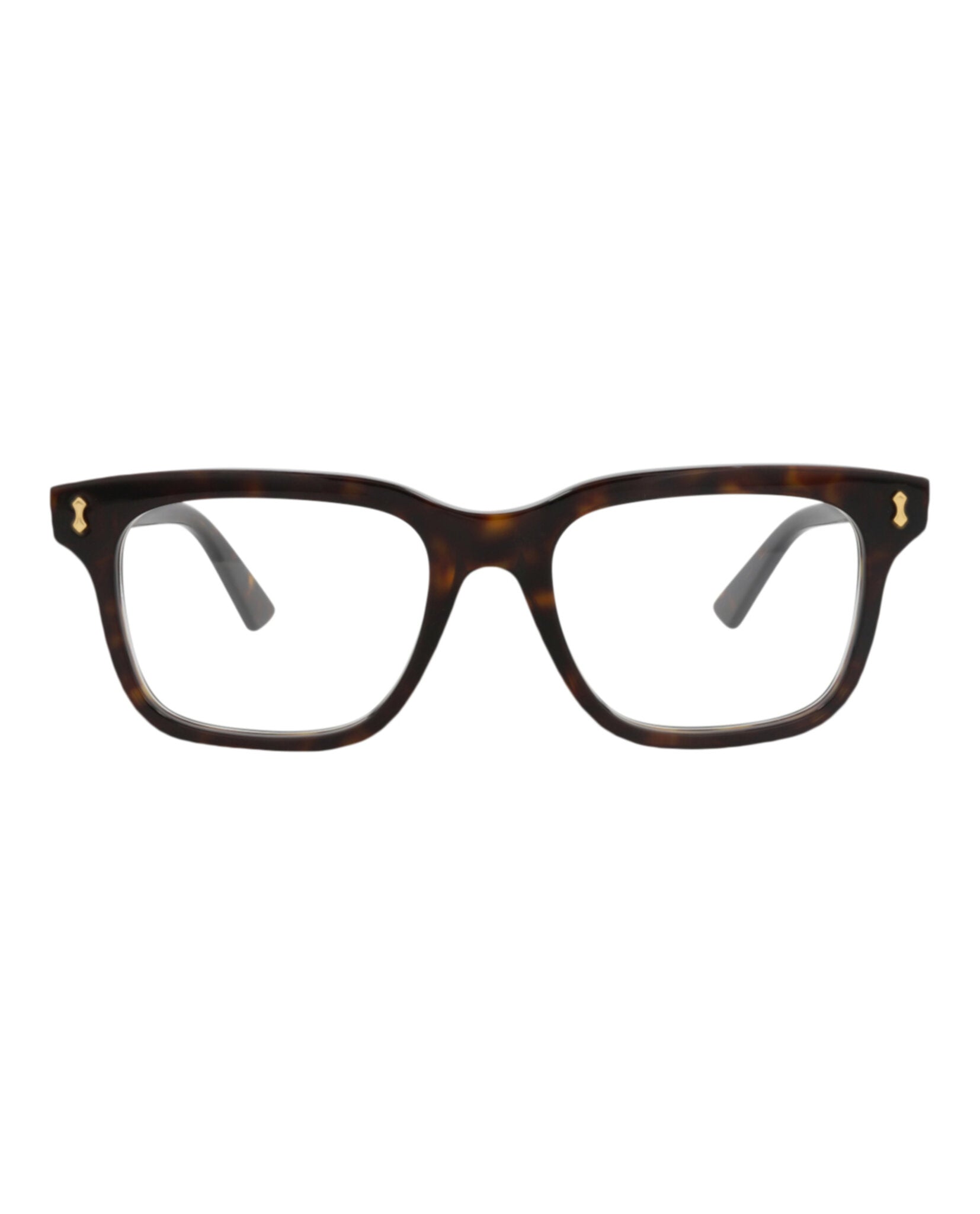 Gucci Mens Square/Rectangle Havana Havana Transparent Fashion Designer Eyewear