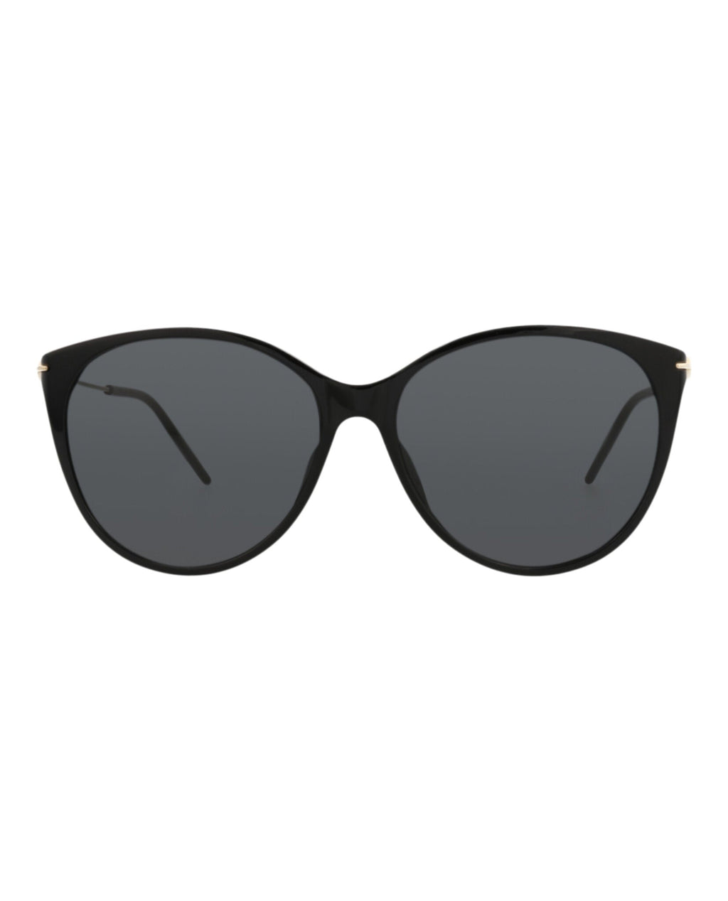 Gucci Womens Cat Eye Black Gold Grey Fashion Designer Eyewear