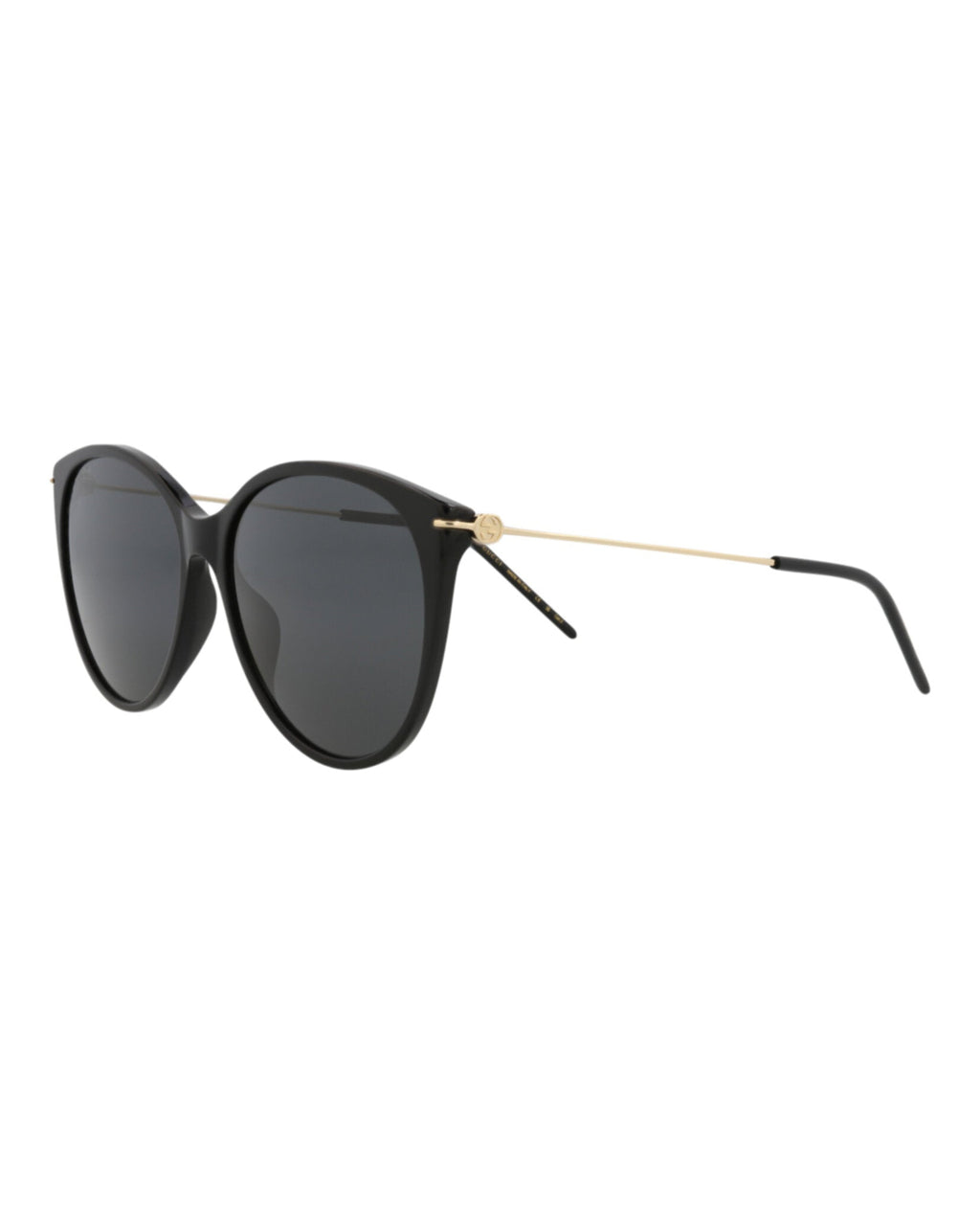Gucci Womens Cat Eye Black Gold Grey Fashion Designer Eyewear