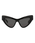 Gucci Womens Cat Eye Black Black Grey Fashion Designer Eyewear
