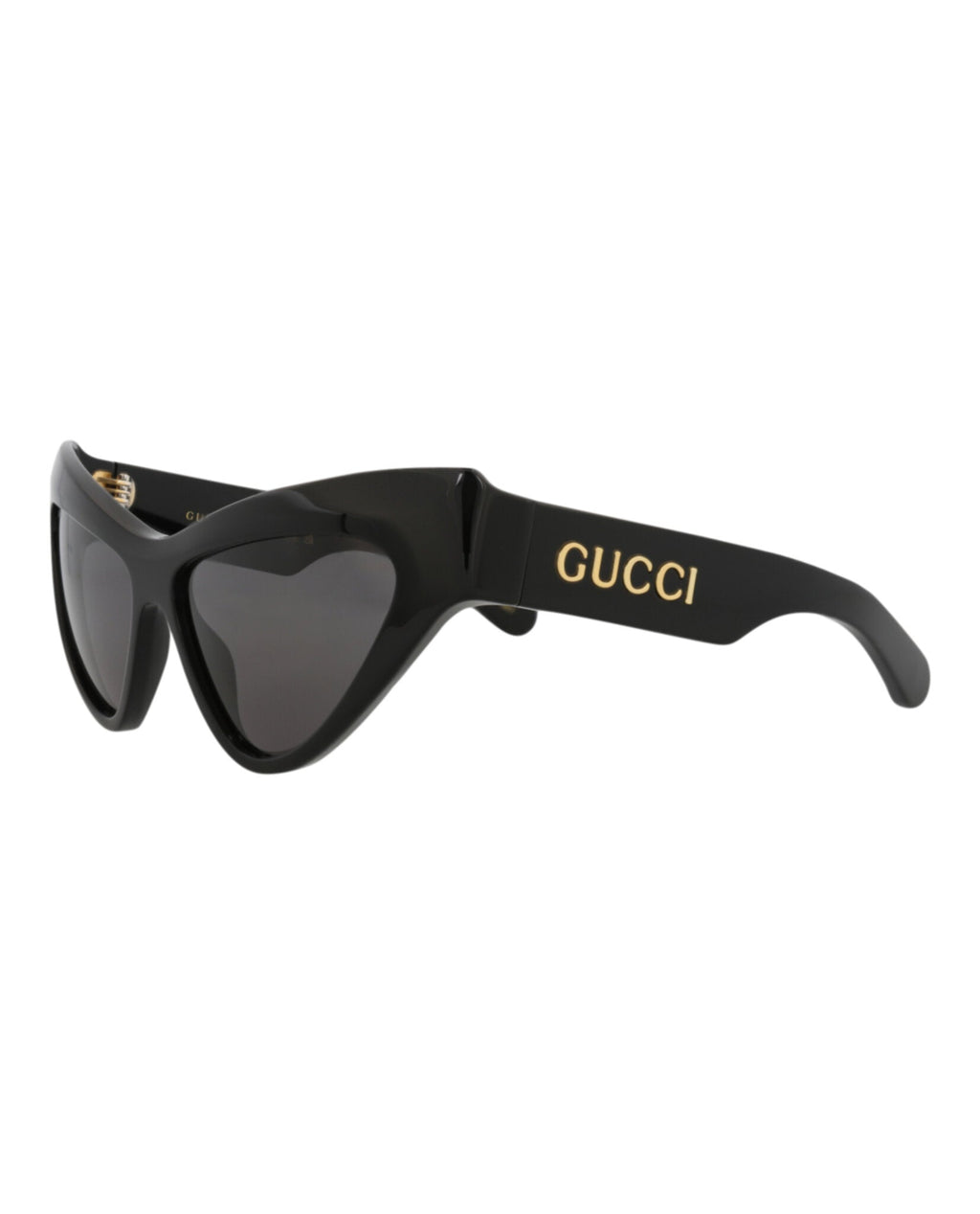 Gucci Womens Cat Eye Black Black Grey Fashion Designer Eyewear