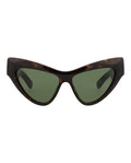 Gucci Womens Cat Eye Havana Havana Green Fashion Designer Eyewear