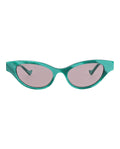 Gucci Womens Cat Eye Green Green Violet Fashion Designer Eyewear