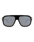 Gucci Mens Aviator Black Ruthenium Silver Fashion Designer Eyewear
