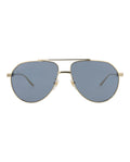 Gucci Mens Aviator Gold Gold Grey Fashion Designer Eyewear