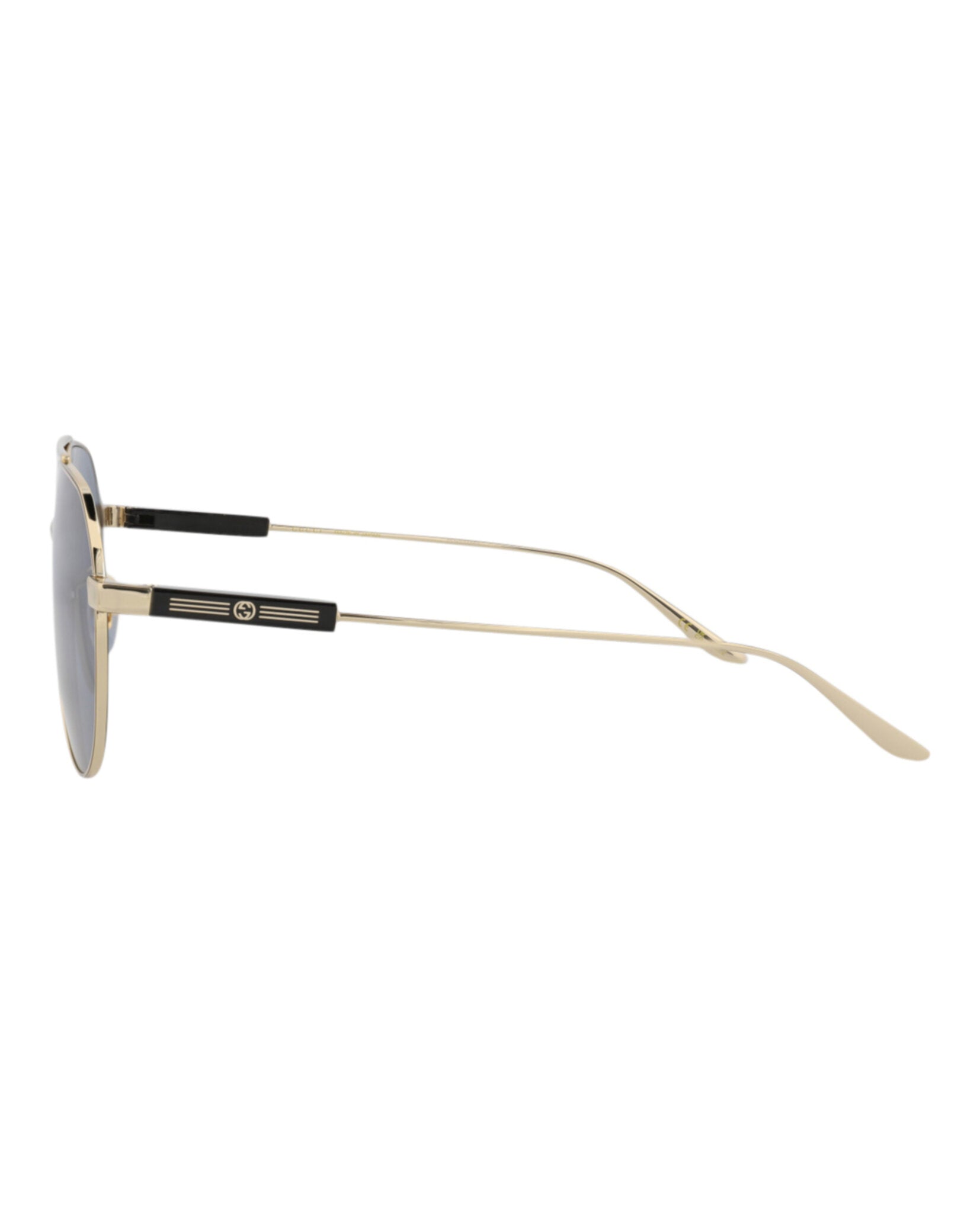 Gucci Mens Aviator Gold Gold Grey Fashion Designer Eyewear