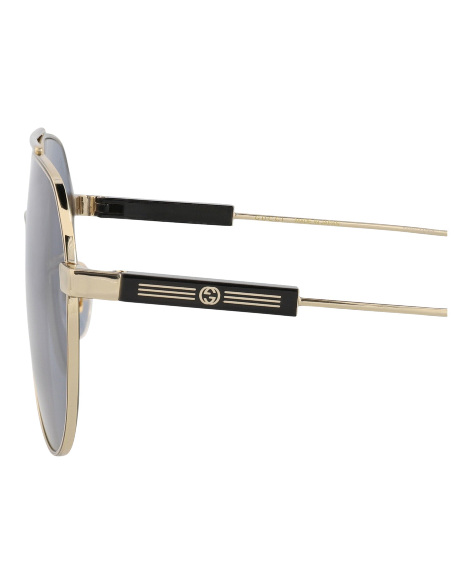 Gucci Mens Aviator Gold Gold Grey Fashion Designer Eyewear