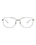 Gucci Mens Square/Rectangle Ruthenium Ruthenium Transparent Fashion Designer Eyewear