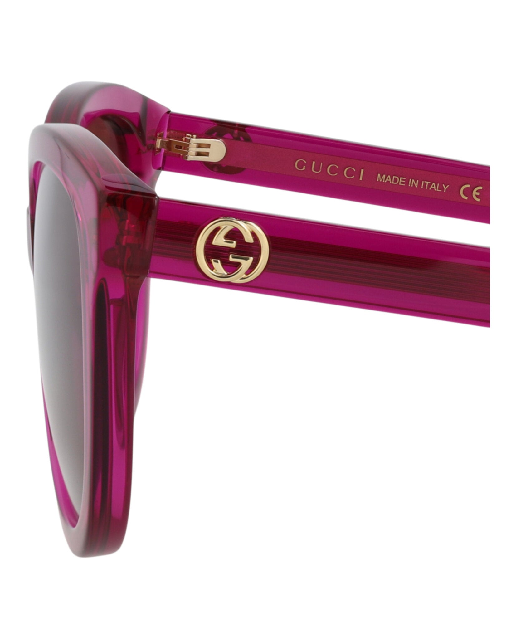 Gucci Womens Round/Oval Pink Pink Red Fashion Designer Eyewear