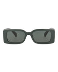 Gucci Womens Square/Rectangle Grey Grey Smoke Fashion Designer Eyewear