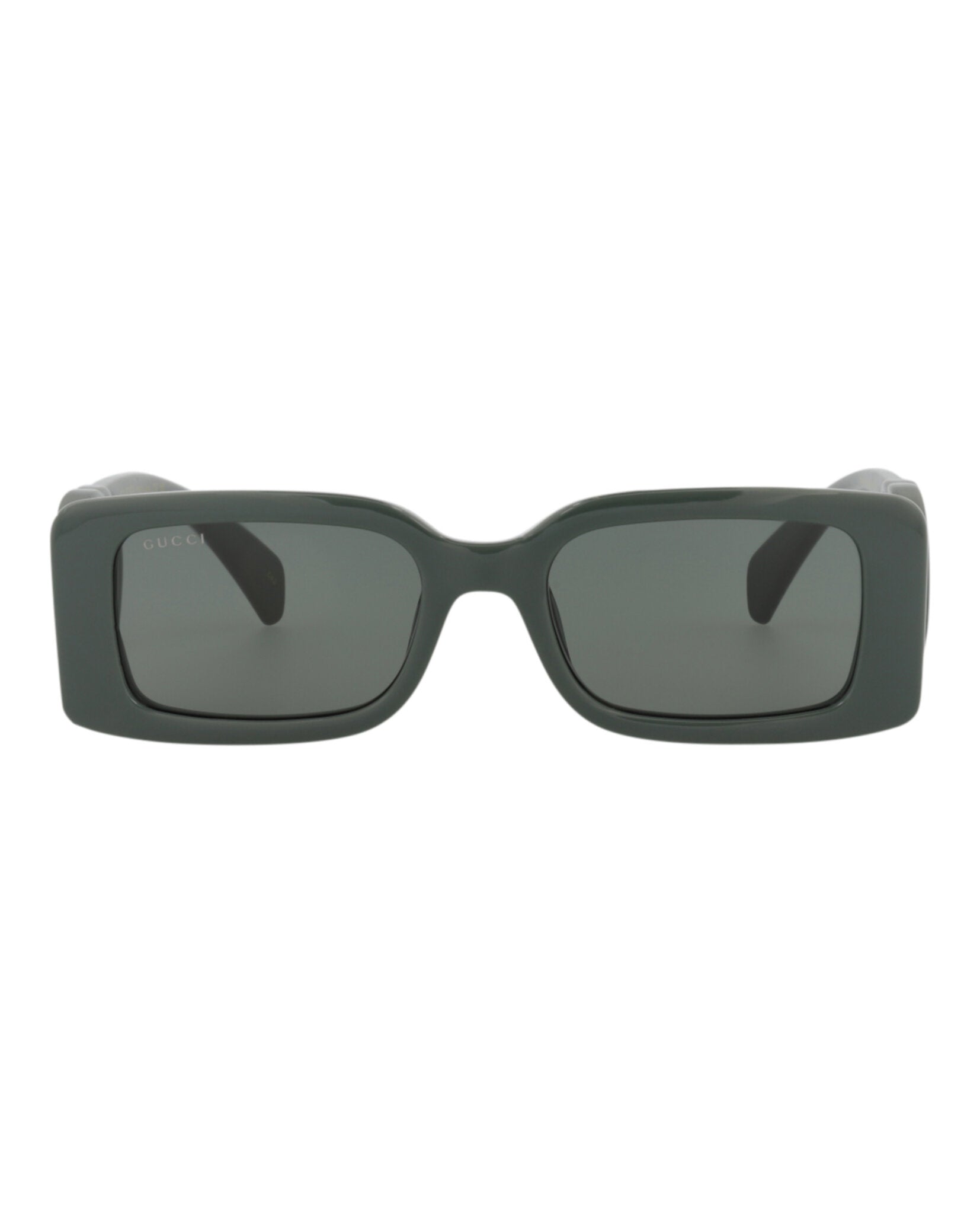 Gucci Womens Square/Rectangle Grey Grey Smoke Fashion Designer Eyewear