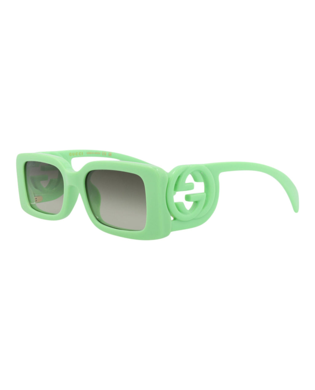 Gucci Womens Square/Rectangle Green Green Green Fashion Designer Eyewear