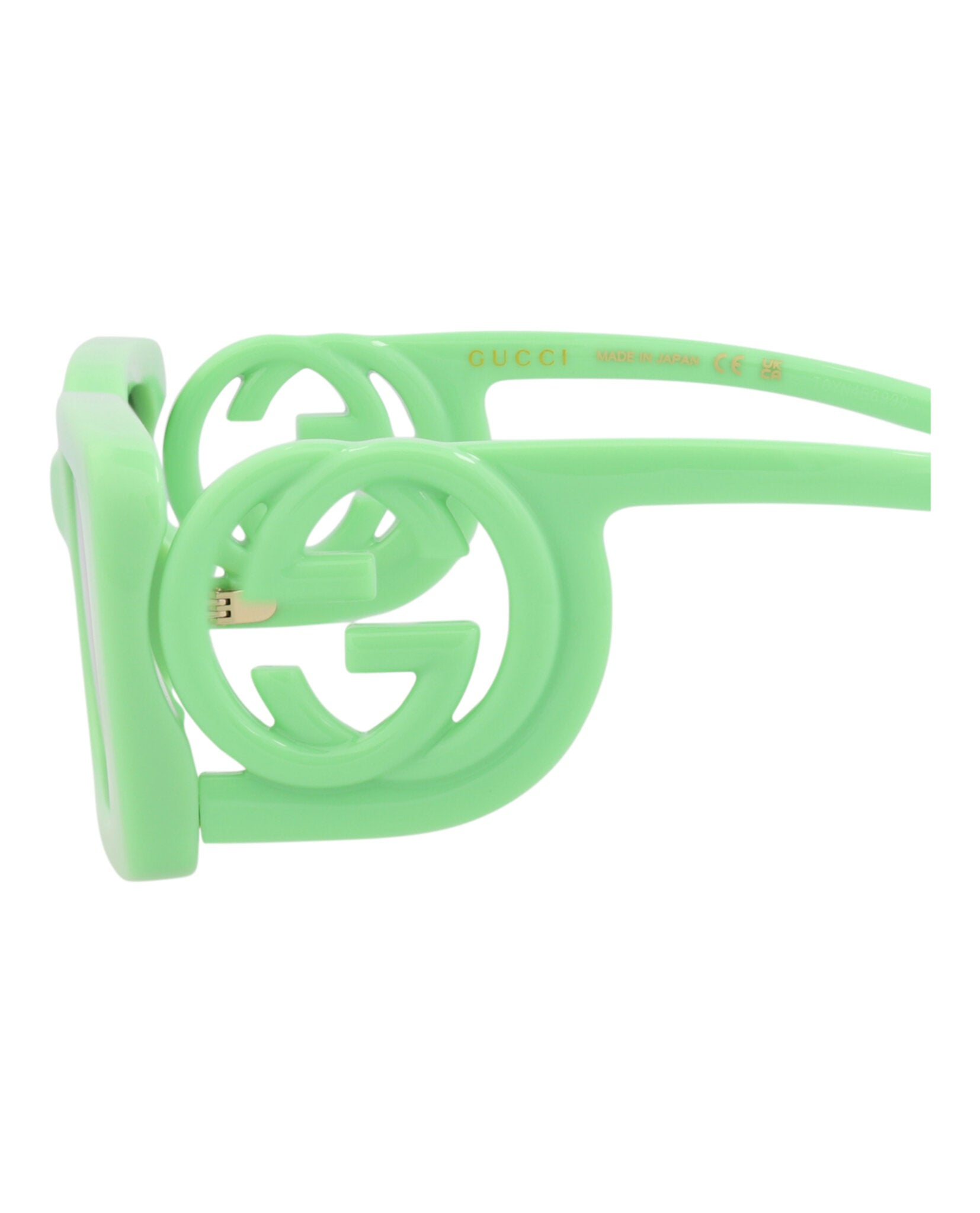 Gucci Womens Square/Rectangle Green Green Green Fashion Designer Eyewear