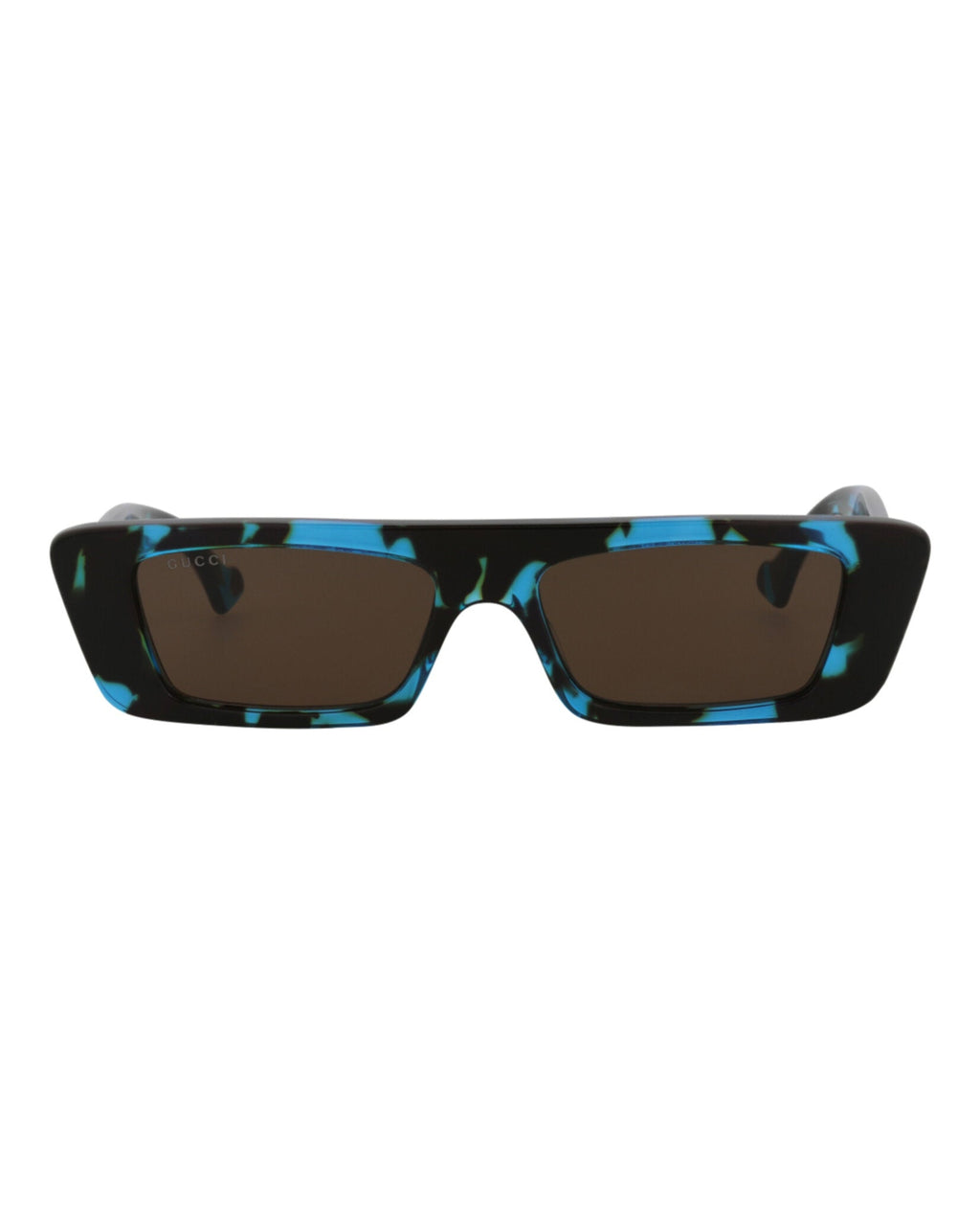 Gucci Mens Square/Rectangle Havana Havana Brown Fashion Designer Eyewear