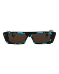Gucci Mens Square/Rectangle Havana Havana Brown Fashion Designer Eyewear