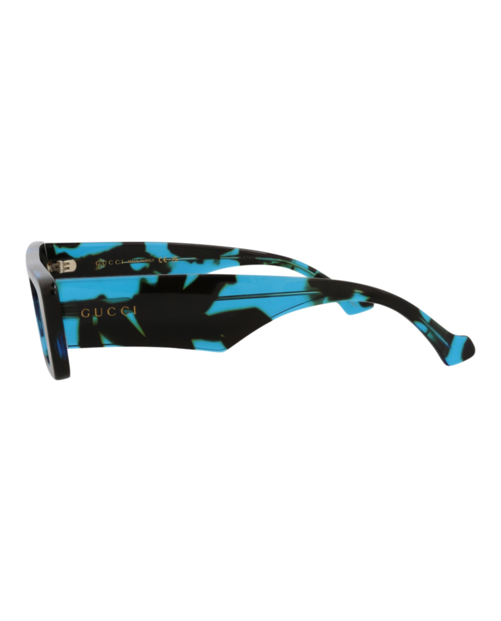 Gucci Mens Square/Rectangle Havana Havana Brown Fashion Designer Eyewear