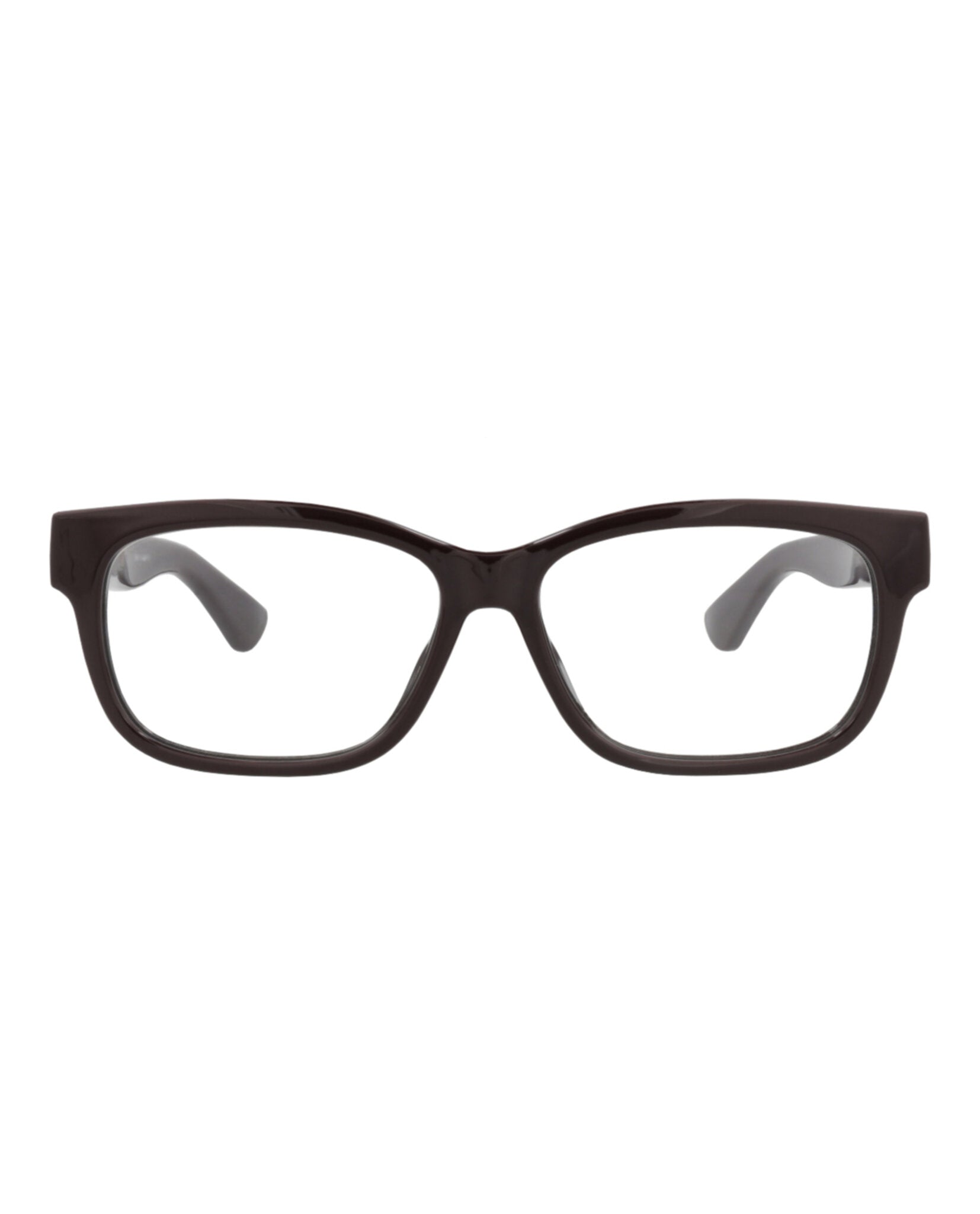 Gucci Womens Square/Rectangle Burgundy Burgundy Transparent Fashion Designer Eyewear