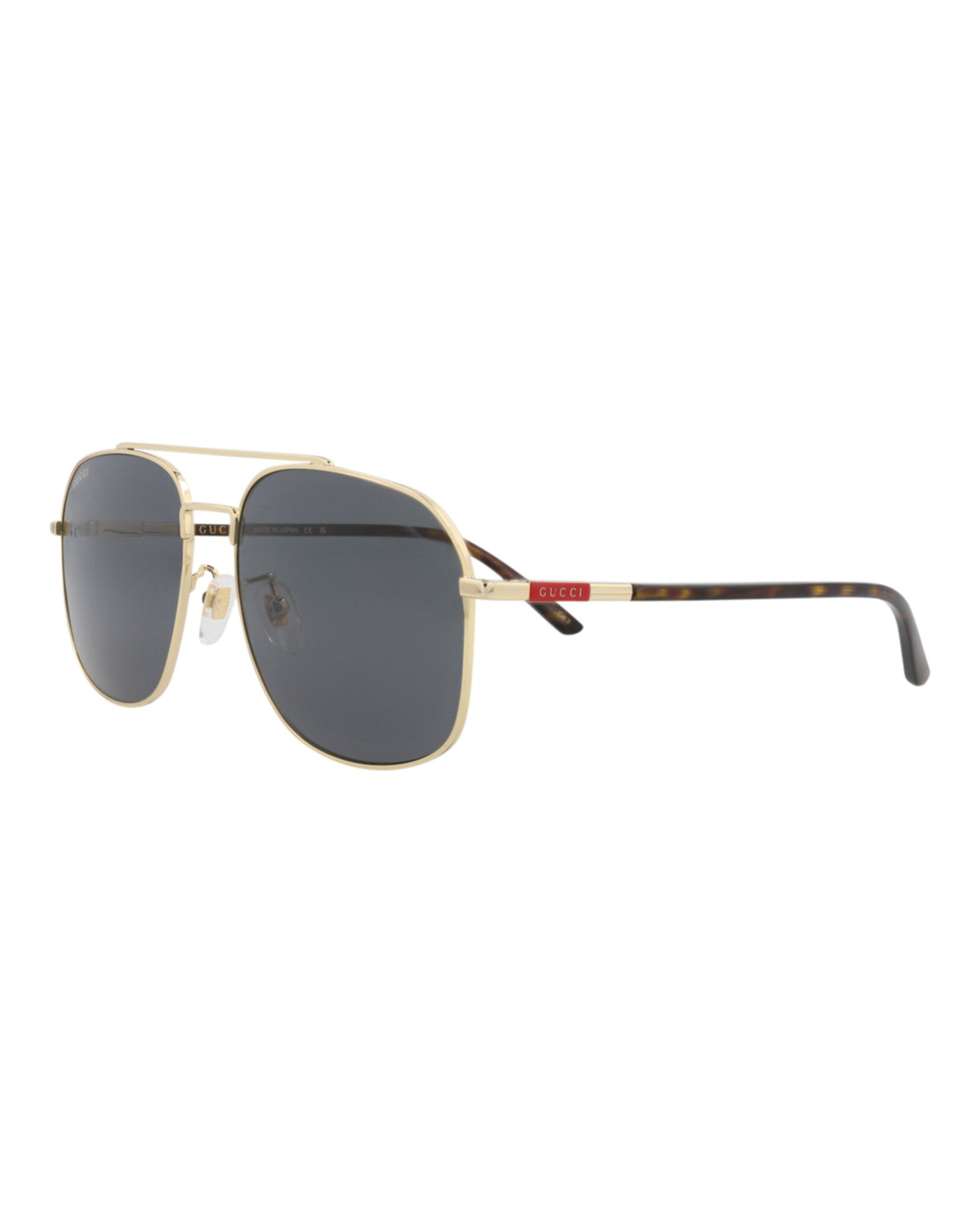 Gucci Mens Aviator Gold Havana Grey Fashion Designer Eyewear