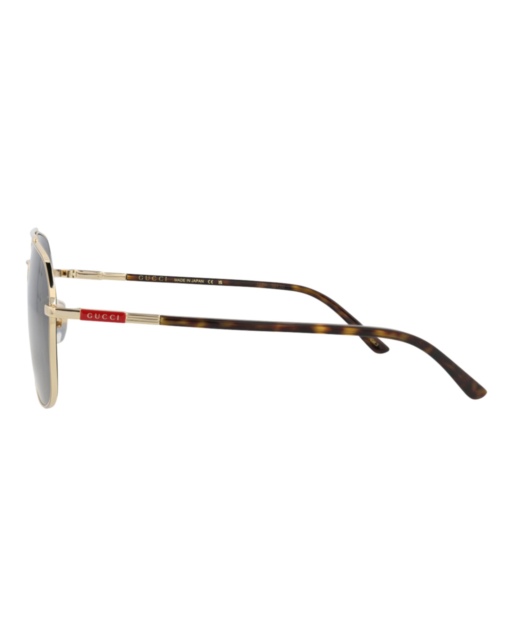 Gucci Mens Aviator Gold Havana Grey Fashion Designer Eyewear