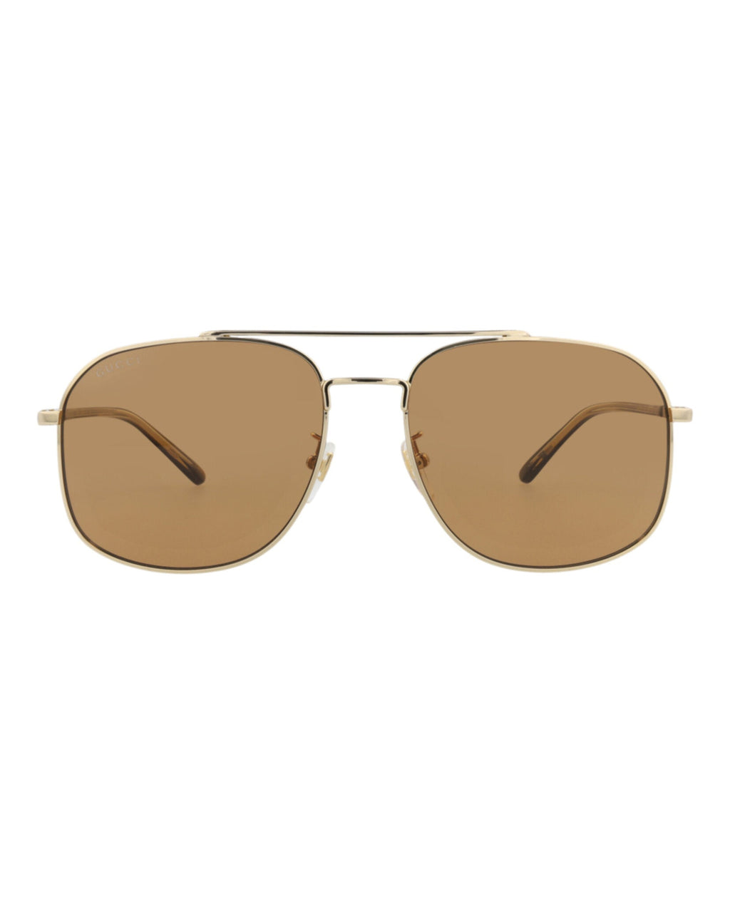 Gucci Mens Aviator Gold Havana Brown Fashion Designer Eyewear