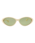 Gucci Womens Round/Oval Ivory Ivory Green Fashion Designer Eyewear Ivory Ivory Green