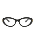 Gucci Womens Cat Eye Black Black Transparent Fashion Designer Eyewear