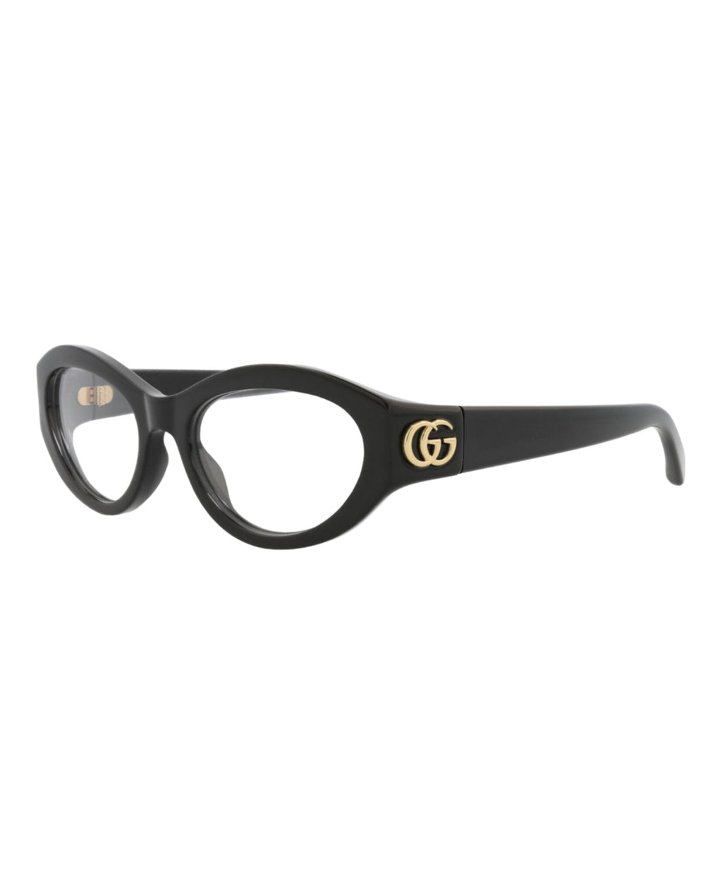Gucci Womens Cat Eye Black Black Transparent Fashion Designer Eyewear