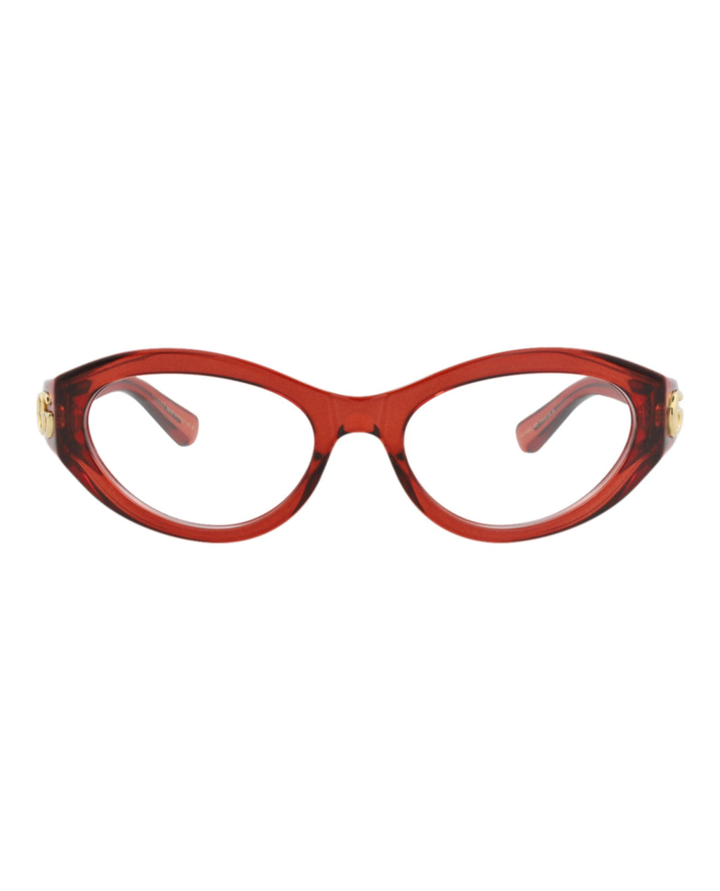 Gucci Womens Cat Eye Burgundy Burgundy Transparent Fashion Designer Eyewear