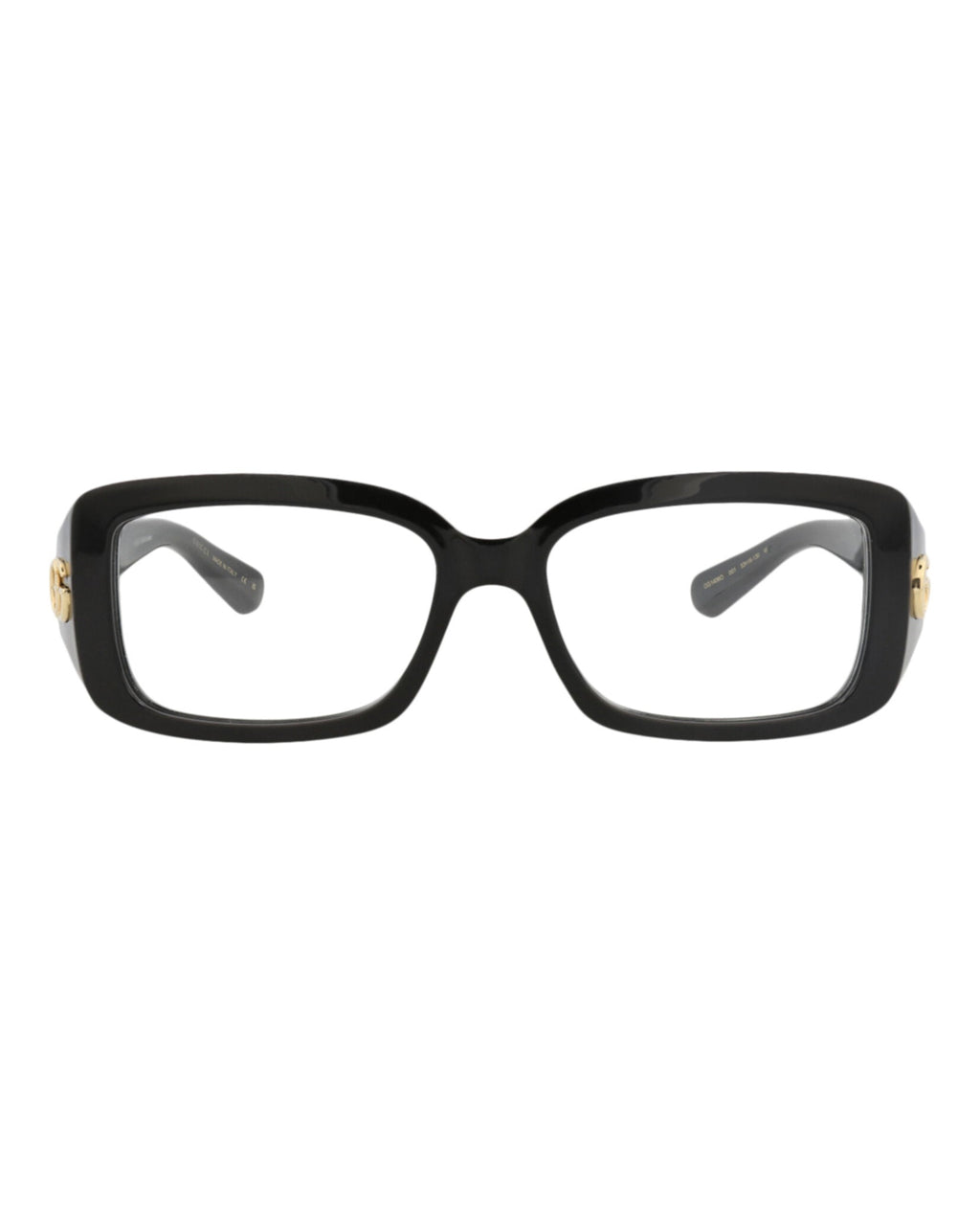 Gucci Womens Square/Rectangle Black Black Transparent Fashion Designer Eyewear