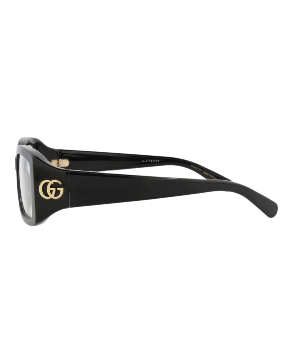 Gucci Womens Square/Rectangle Black Black Transparent Fashion Designer Eyewear
