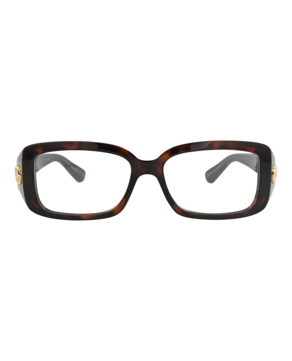 Gucci Womens Square/Rectangle Havana Havana Transparent Fashion Designer Eyewear