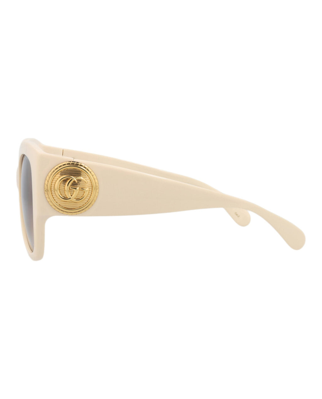 Gucci Womens Square/Rectangle Ivory Ivory Brown Fashion Designer Eyewear