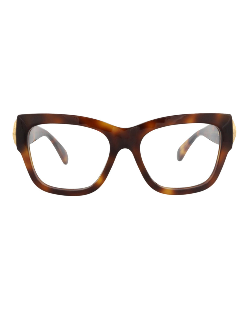 Gucci Womens Square/Rectangle Havana Havana Transparent Fashion Designer Eyewear