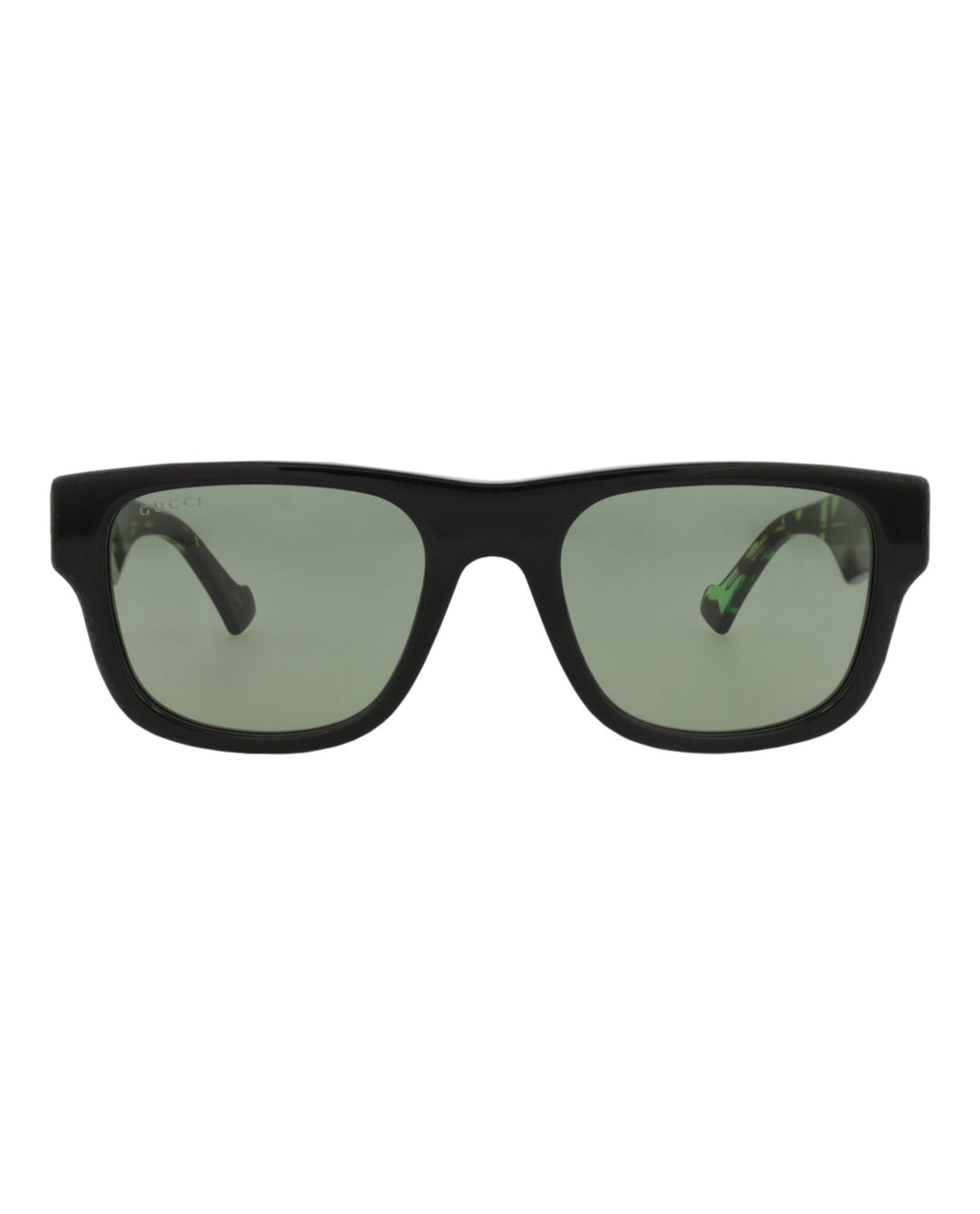 Gucci Mens Square/Rectangle Black Havana Green Fashion Designer Eyewear