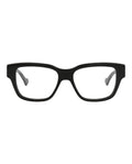 Gucci Mens Square/Rectangle Black Black Transparent Fashion Designer Eyewear