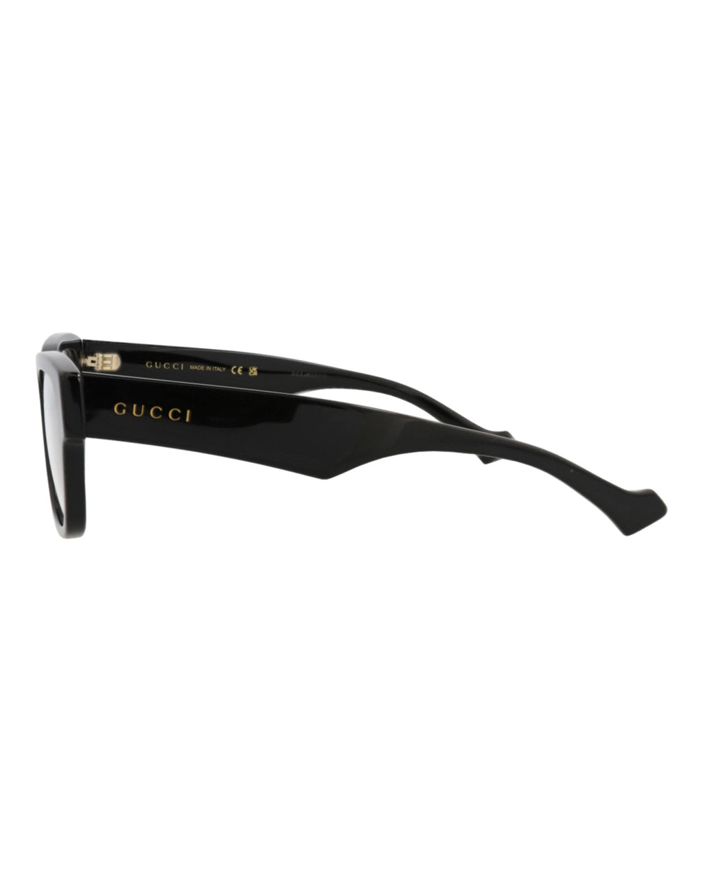 Gucci Mens Square/Rectangle Black Black Transparent Fashion Designer Eyewear