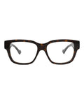Gucci Mens Square/Rectangle Havana Havana Transparent Fashion Designer Eyewear
