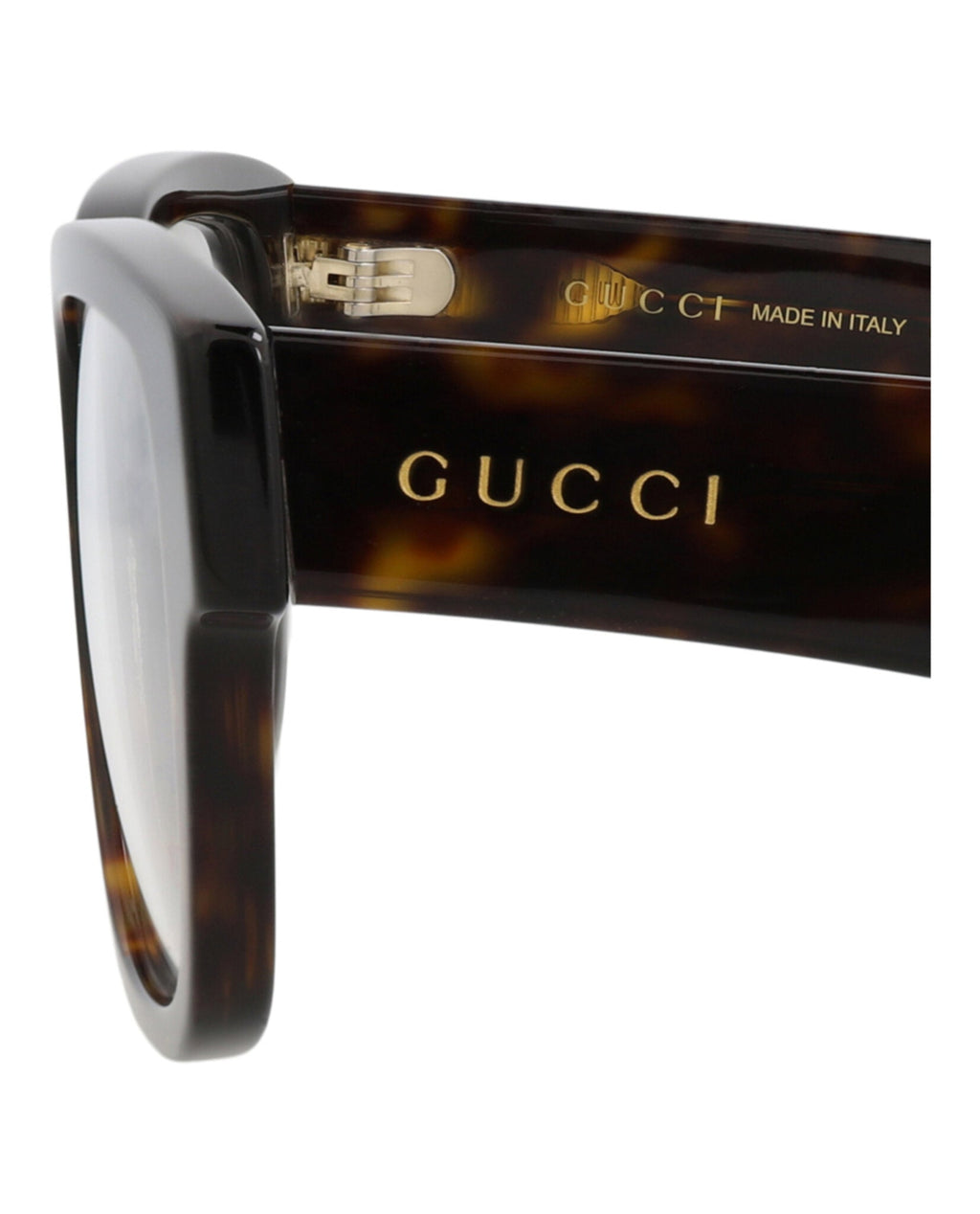 Gucci Mens Square/Rectangle Havana Havana Transparent Fashion Designer Eyewear