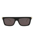 Gucci Mens Square/Rectangle Black Gold Grey Fashion Designer Eyewear
