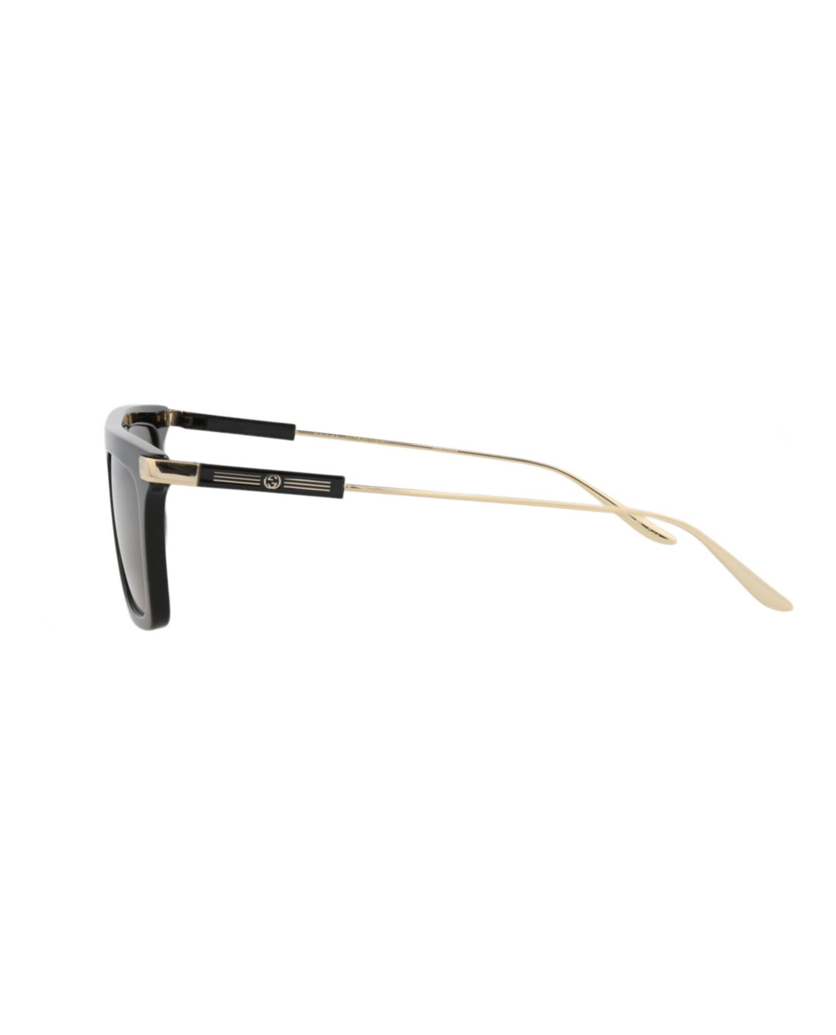 Gucci Mens Square/Rectangle Black Gold Grey Fashion Designer Eyewear