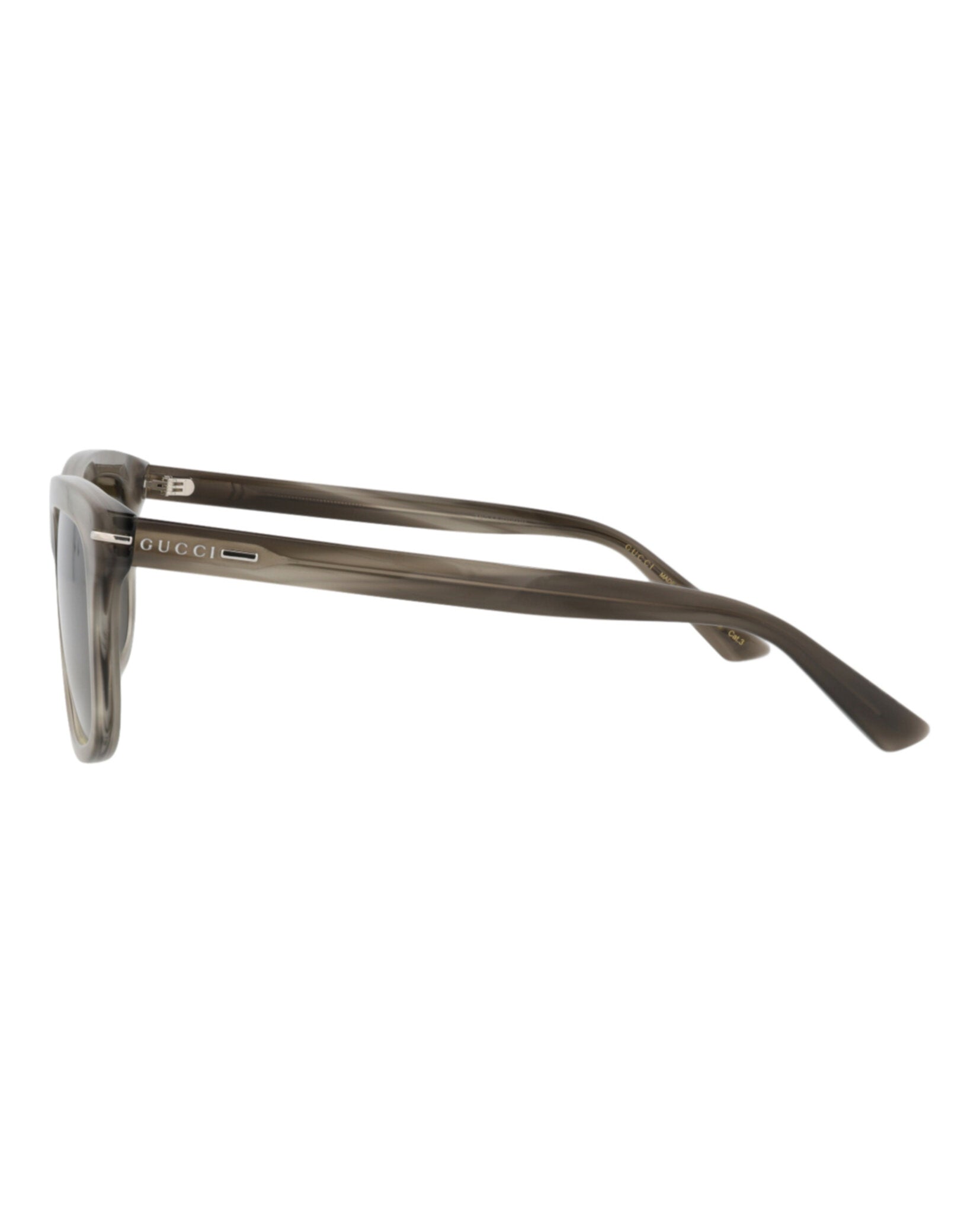 Gucci Mens Square/Rectangle Havana Havana Brown Fashion Designer Eyewear